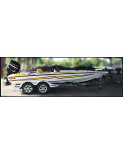 Tournament Style Bass Boat Cover 20’ 6” x 96” (Gray)