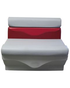 Designer Series 36” Bench (Gray with 2-Tone Burgundy)