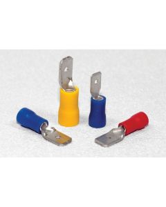 Cable Vinyl Insulated Quick Slides (16-14 AWG - .250, Blue, Male)