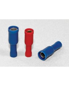 Cable Vinyl Insulated Bullet-End Connectors (22-16 AWG, Red, Female)