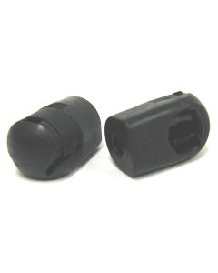 Black Composite End Fittings - Spring Retainer (Pair)