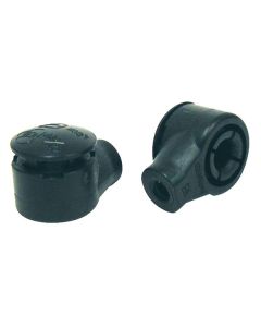 Black Composite End Fittings - Snap-On Cap (Pair)