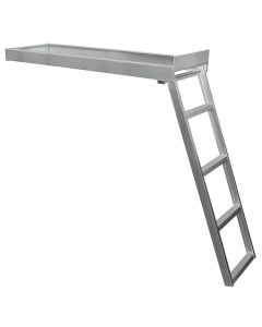 Flat Front Under-Deck Pontoon Ladder (4-Step)