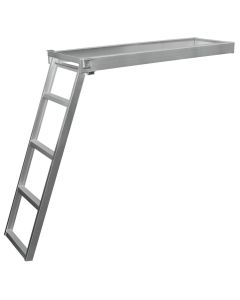 Round Front Under-Deck Pontoon Ladder (4-Step)