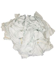 White Knit Rags - 100% Cotton (10 lbs. Box)