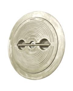 Flush T-Handle Strongback 20” Round Aluminum Hatch (Galvanized Steel Deck Ring)