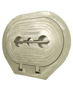 Flush T-Handle Strongback Hinged Aluminum Hatch (Galvanized Steel Deck Ring)