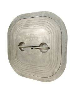 Flush T-Handle Quick-Acting 4-Dog Aluminum Hatch 