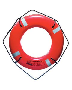 Jim-Buoy JB Series Orange Life Ring Buoy with Retro-Reflective Tape (30”, SOLAS Approved)