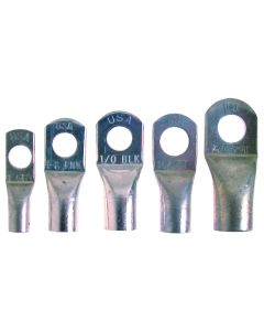 Extra Heavy Duty Tin-Plated Copper Lugs (1/0 Gauge, 3/8” Stud Hole)