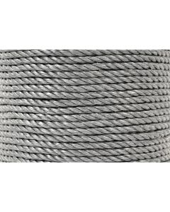 3-Strand Twisted Polypropylene Rope (1/4” x 600’, Black)