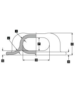 9” Closed Chock - Cast Steel (DF-480)