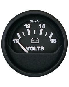 Euro Black Gauges - Voltmeter