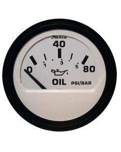 Euro White Gauges - Oil Pressure Gauge (80 PSI)