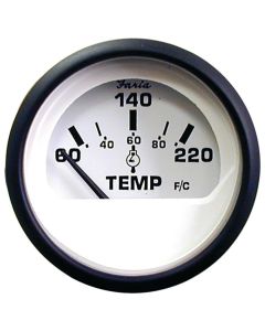 Euro White Gauges - Cylinder Head Temperature with Sender (60°-220° F)