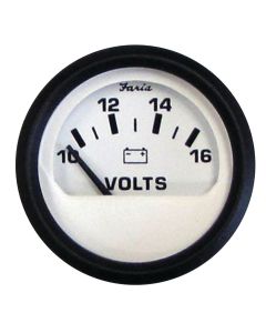 Euro White Gauges - Voltmeter