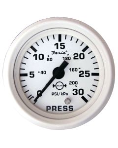 Dress White Gauges - Water Pressure Gauge Kit (30 PSI)