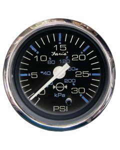 Chesapeake Black Stainless Steel Gauges - Water Pressure Gauge Kit (30 PSI)