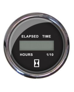 Chesapeake Black Stainless Steel Gauges - Hourmeter (Digital)