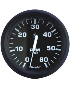 Euro Gauges - Tachometer (Gas, Inboard and I/O, 6,000 RPM)