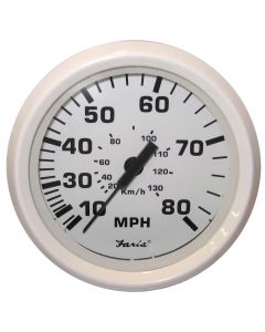 Dress White Gauges - Speedometer (80 MPH)