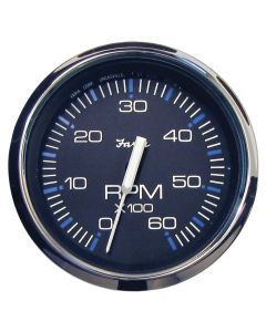 Chesapeake Black Stainless Steel Gauges - Tachometer (Gas, Inboard and I/O, 6,000 RPM)