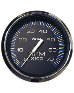 Chesapeake Black Stainless Steel Gauges - Tachometer (All Outboard, 7,000 RPM)