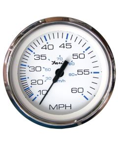 Chesapeake White Stainless Steel Gauges - Speedometer (60 MPH)