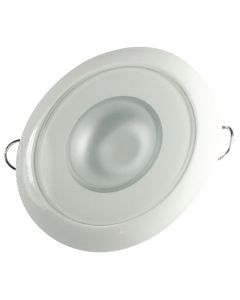 Mirage Flush Mount L.E.D. Down Light - White Dimming, Red and Blue Non-Dimming (White Finish)