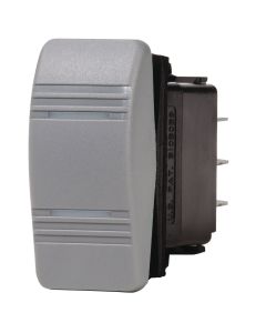 Water Resistant Contura Switch - Gray (DPDT, 2 LEDs, On-Off-On)