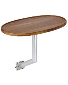 Side Mount Coaming Table Leg System - Complete Sets (Teak Table Top)