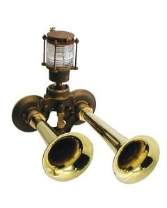 Model D-2 Heavy Duty Marine Air Horn (Manual/Electric Combination Valve, Air Strainer & Whistle Light)