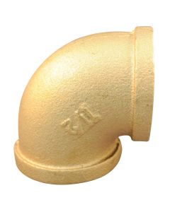 Brass 90° Pipe Elbows (1” NPT)