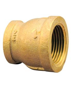 Brass Pipe Reducing Couplings (3/8” x 1/4” NPT)