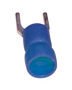 Vinyl Insulated Spade Fork Connectors (16-14, #10, Blue)