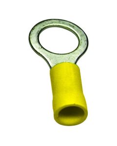 Vinyl Insulated Ring Tongue Terminals (12-10, 1/4, Yellow)