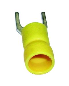 Vinyl Insulated Spade Fork Connectors (12-10, #10, Yellow)