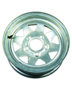 Eight Spoke Galvanized Rim (13 x 4.5, 5 Lugs)