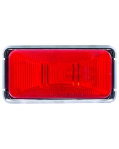 Sealed Marker/Clearance Light (Red Kit with Chrome Base)