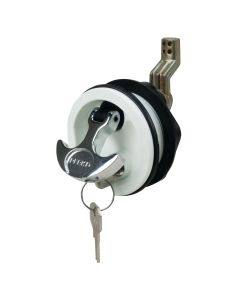 “T” Handle Surface Mount Lock with 2 Keys (White)