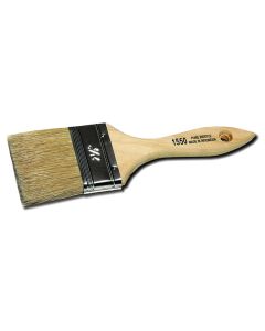 “Throwaway” White Bristle Chip Brush - Double Thick (1”)