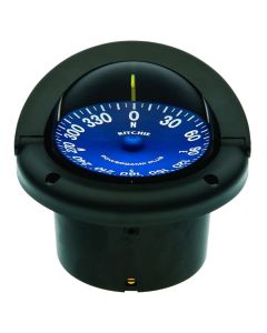 SuperSports® Black Flush Mount 3-3/4” Dial Compass (Black)