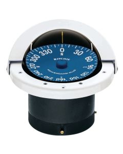 SuperSports® White Flush Mount  4-1/2” Dial Compass (White)