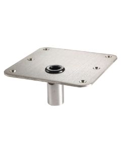 Swivl-Eze Lock’N-Pin 3/4” Pin Base - Stainless Steel Non-Threaded (7” x 7”)