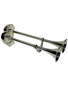 Twin Airtone Stainless Steel Electric Horn (18” X 7-1/2” X 4-3/4”) 