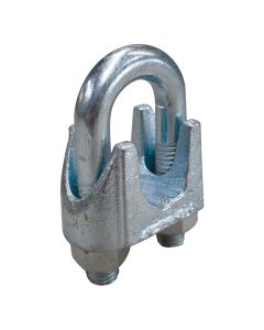 Imported Galvanized Wire Rope Clips (3/8”, 50 Pack)