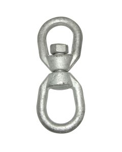 Imported Galvanized 3/8" Steel Eye and Eye Swivels