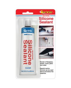 Marine Silicone Sealant - Clear (2.8 oz. Tube)