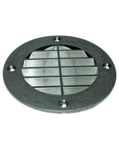 Round Louvered Vent (Black)