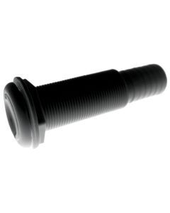 Black Plastic Straight Thru-Hull Connectors - Package  (4-1/2” L x 3/4” ID)